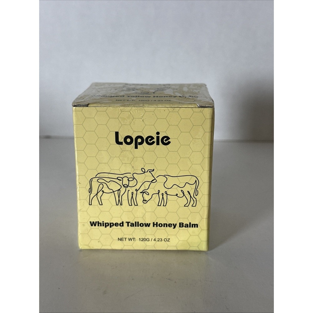 Lopeie Whipped Tallow Honey Balm, All-Natural Moisturizer for Face & Body